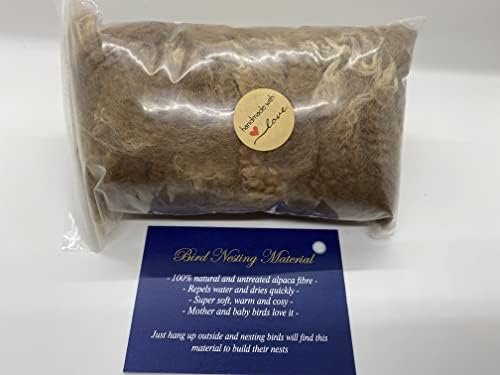 Bird Nesting Material (Alpaca Fibre) Wool Natural Organic