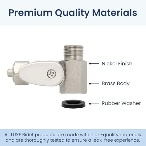 Adaptateur eau chaude bidet LUXE contre les fuites de WC - 7