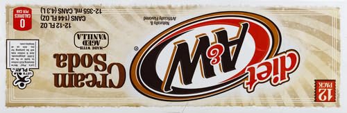 A W Diet Cream Soda 12 Fl Oz pack of 12 — view 13