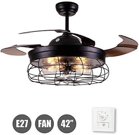 ventilatore da soffitto con pale pieghevoli