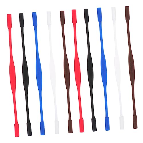 KONTONTY 10pcs Silicone Glasses Strap Sports Glasses Sports Sunglasses for Glasses Strap Eyeglass Retainer Cord Adjustable Lanyard Spectacle Aunglasses Nonslip Glasses Chain