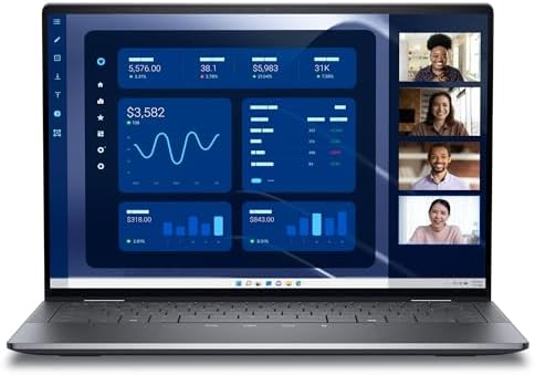 Dell Latitude 9450 2-in-1 Business Laptop - 14 inch QHD+ (2560 x ...