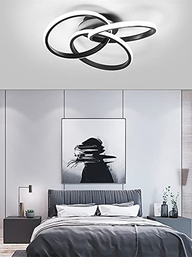 Lustre LED dimmable à télécommande pour salon et chambre moderne - 6