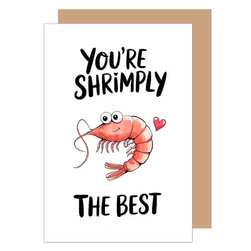 Edition Seidel Premium Geburtstagskarte mit Umschlag. Glückwunschkarte Grußkarte Karte Geburtstag Happy Birthday Mann Frau Freund Freundin lustig Humor Shrimps (G3771 SW025)