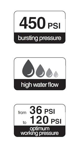 Fitt Force Pro Water Hose, 5/8" 50 Ft Heavy-Duty Commercial Grade Garden Hose, Blue #TOP6