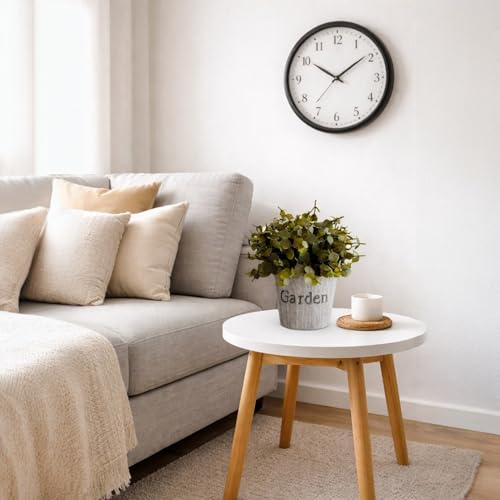 Image of Garden Art Artificial Coin Leaf Eucalyptus Bush in inchGarden inch Planter - Decorative Faux Plant for Desk, Shelf, Table & Office Decoration | Realistic Greenery Home Decor Plant (P-0226Green)