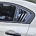 XYHGM for Honda Civic Sedan 9th Gen 2012 2013 2014 2015 Window Louvers Rear Side Window Louvers Air Vent Scoop Shades Cover Blinds Trim Exterior Accessories 2PCS(Bright Pitch Black)