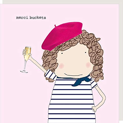 Rosie Made A Thing Greeting Card: Merci Buckets - New in Cello (GF195)