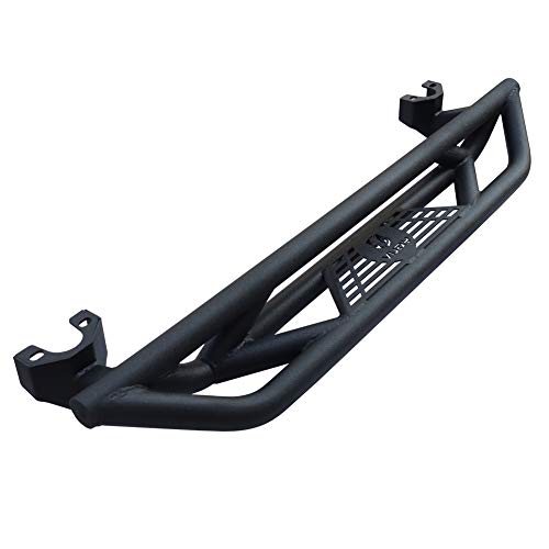 Tioyar estribos negros para Jeep Wrangler JK y JKU 07-17 miniatura 5