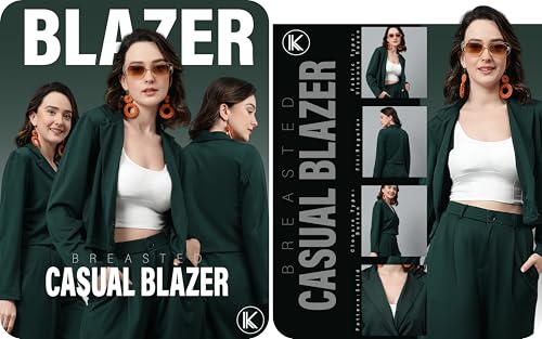 Image of KOTTY Women's Solid Single Breasted Casual Blazer