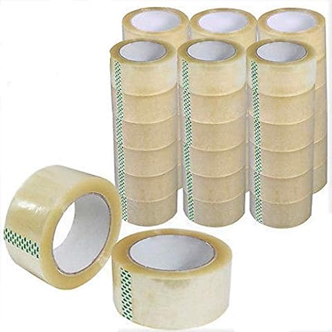 BM Paper 36 Rolls Clear Carton Shipping Box Sealing Packing Tape 2" x 110 Yards Cover