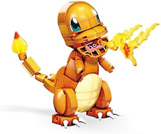 MEGA Construx Pokemon Charmander Building Set with Compatible Bricks and Pieces and Poke Ball, Toy Gift Set for Ages 10 +, GKY96