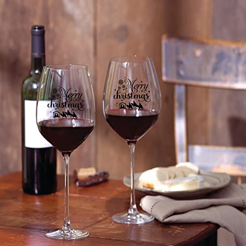 Verres à vin uniques pour cabernet et bordeaux avec tige | Set de 2 de 325 ml - 7