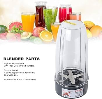 Image of WONDER STAR REPLACEMENT JUICER EXTRACTOR JAR 950ML | COMPATIBLE FOR NUTRIBULLET NB 101 600&900W, OEM QUALITY,IMPORTED (NUTRI BULLET JAR 950ML)