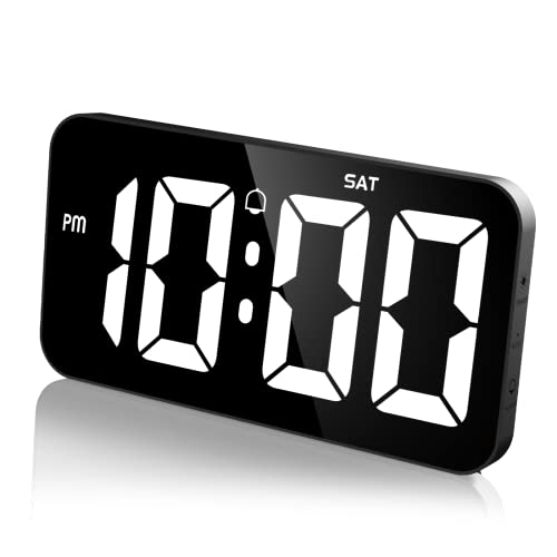 Amir Digital Wall Clock Large Display,11'' Big Digital Clock With Auto-Dimming, 12/24H, Dst, Battery Backup, Time/Day, Silent Wall Clock For Living Room Decor #TOP8