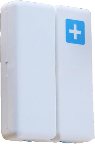 Miniatura 4 de Organizador diario de píldoras, 7 compartimentos, pastillero portátil, organizador de píldoras de viaje, pastillero de diseño plegable (verde)