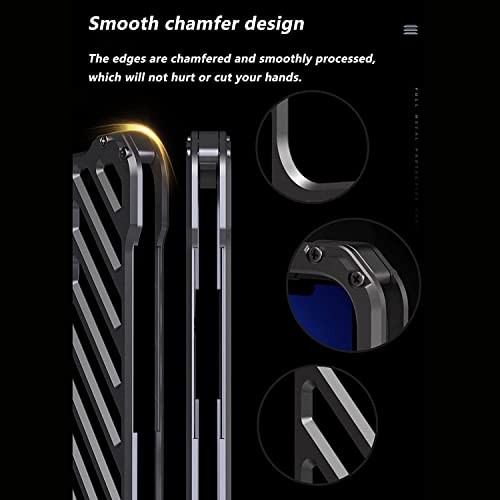 Funda metal iPhone 14 Pro Max 6.7 a prueba de golpes protector duro 7