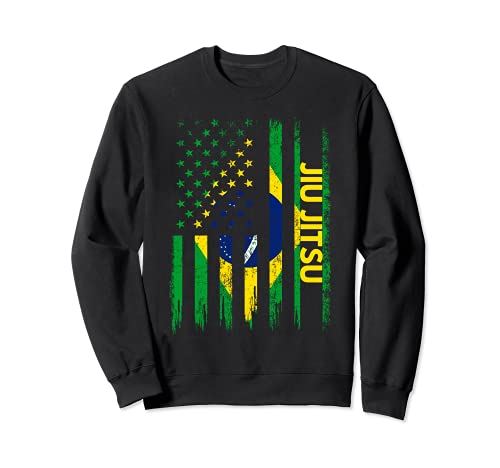Jiu Jitsu T Shirt BJJ Gift Brazilian Martial Art Flag Sudadera