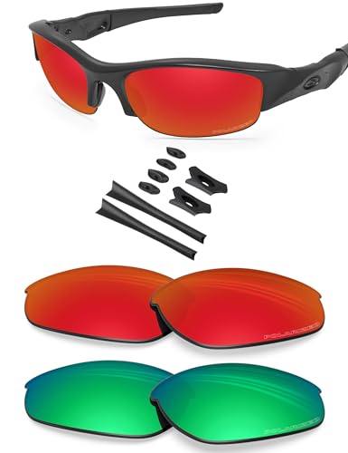 Image of BLAZERBUCK Anti-salt Polarized Replacement Lenses for Oakley Flak Jacket OO9008-2 Pairs