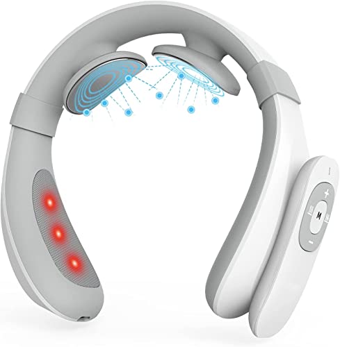 Massagegerät Schulter Nackenmassagegerät mit Wärme, Shiatsu Massagegerät mit 3D Massage von tiefem Gewebe, Muskelschmerzlinderung mit drahtloser Fernsteuerung für Nacken Cover