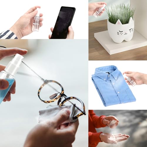 DKBT 25 Stk Sprühflaschen Kleine 50ml Spray Bottle Mini Zerstäuber Sprühflasche zum Befüllen Plastik Wasser Sprühflasche Leer Spritzflasche für Alkohol Körperpflege Flüssigkeit Kosmetik Parfüm