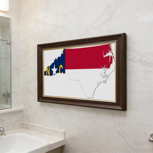Décoration murale Caroline du Nord drapeau impression sur toile 20x30 - 5