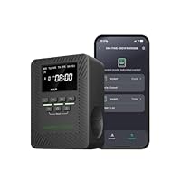 2025 MARS Hydro ITime 2-in-1 zeitschaltuhr digital Doppelsteckdose App-Steuerung individuell programmierbar 12 EIN-/Aus-Schalter für den Einsatz im Homeoffice und beim Pflanzenwachstum