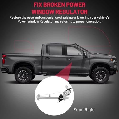 Image of BDFHYK 751-622 Power Window Regulator with Motor Front Right Compatible with Honda Fit 2009-2014