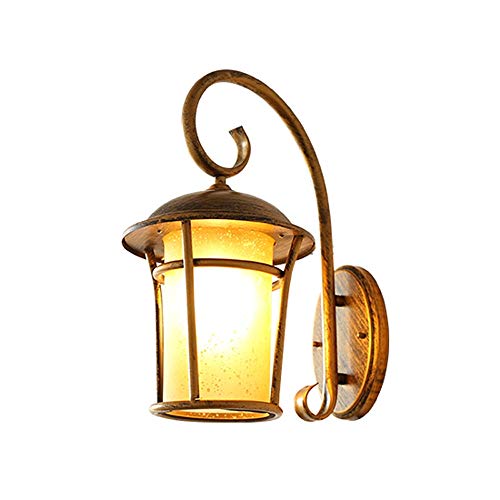 Lampe murale de jardin en aluminium noir style traditionnel pour villa