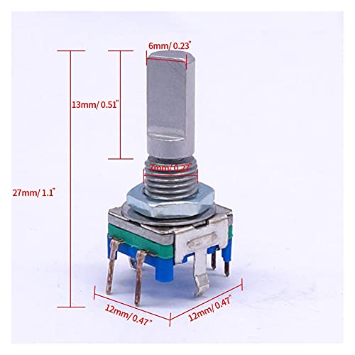 Interruptor codificador de 20 posiciones EPANO con eje de 6 mm para placa de circuito impreso PCB 7