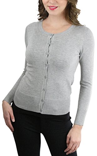 Image of ToBeInStyle Women's Long Sleeve Button Down V-Neck Cardigan