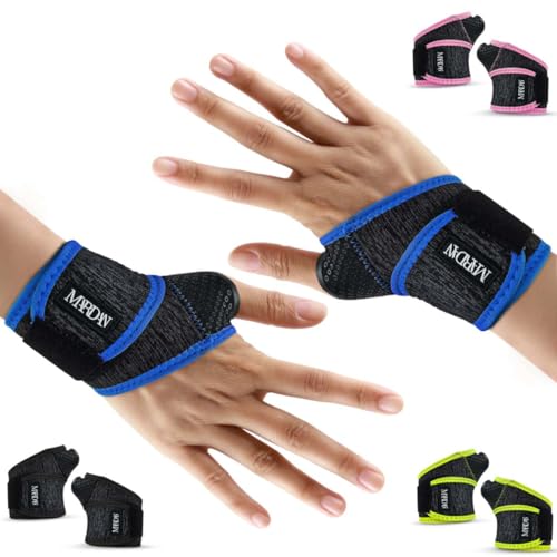 MARDAN®️ | 2 Unidades Azul | Muñequera Tendinitis | Artritis | Muñequera Deportiva | Muñequera Metacarpiana | Protección Deportiva Neopreno | Muñequera Muñeca Abierta | Muñequera Dedo Pulgar