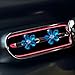 Zpana Bling Daisy Flower Car Air Vent Clips, 5PCS Sparkling Crystal Rhinestone Cute Vehicle Air Conditioning Clamp, Diamond Auto Air Outlet Clip Decor for Women Girls, Universal Fit (Blue)