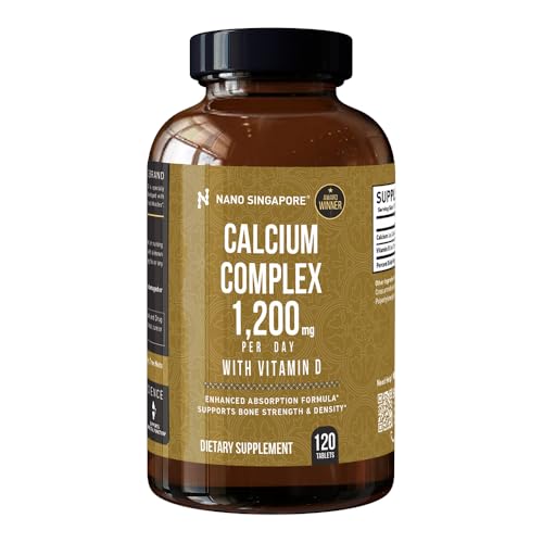 Calcium Complex 1200mg with Vitamin D - Max Calcium Supplement Vitamin D3 for Bone Health