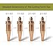 ALLZSMOOTHLY 0-1-101,1-1-101,2-1-101,3-1-101Acetylene,A General Purpose Cutting Torch Tips Suggests Victor Style Heavy Duty，Pack of 4