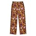 Yuiboo Hugs Sweater Pajama Pants Long Comfortable Pj Bottoms Sleepwear Houses With 2 Pockets 11-12Y