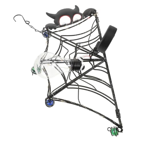 Lámpara Colgante de Telaraña de Diseño Negro en Material Resistente 2