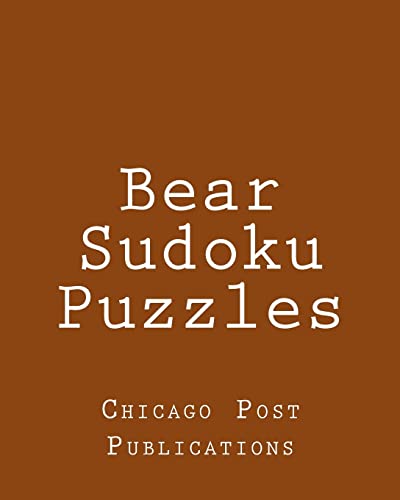 Bear Sudoku Puzzles: Fun, Large Grid Sudoku Puzzles
