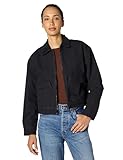 Timberland Women's Quilted Washed Canvas Jacket, Black, X-Large