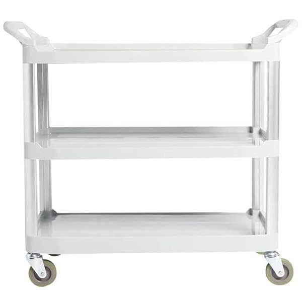 Amazon-Basics-3-Shelves-Utility-Cart-with-400-lbs-Loading-Capacity-Smooth-move-Gray-Previously-AmazonCommercial-brand Amazon-Basics-3-Shelves-Utility-Cart-with-400-lbs-Loading-Capacity-Smooth-move-Gray-Previously-AmazonCommercial-brand