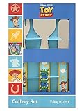 Toy Story Playtime - Juego de cubiertos de 3 piezas, metal, cuchillo reutilizable para niños, tenedo...