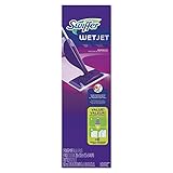 Swiffer 92811KT WetJet Mop Starter Kit, 46-Inch Handle, Silver/Purple