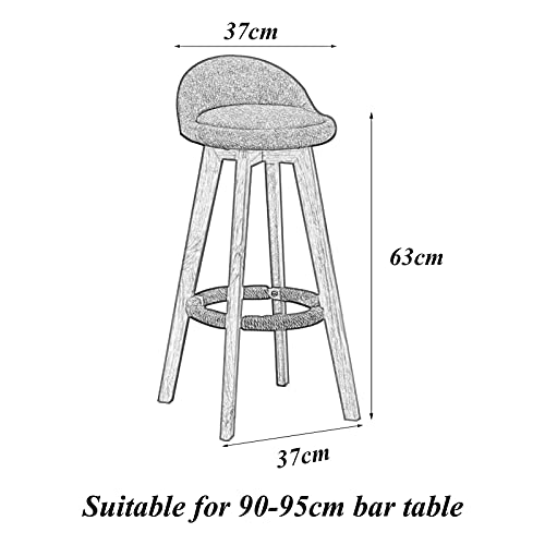 Chaises de bar avec dossier bas résolvant le manque de confort - 2
