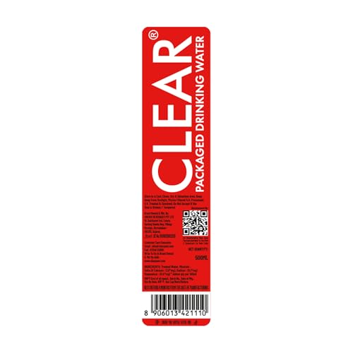 Image of CLEAR Premium Drinking Water with Added Minerals 500ml (Pack of 24)