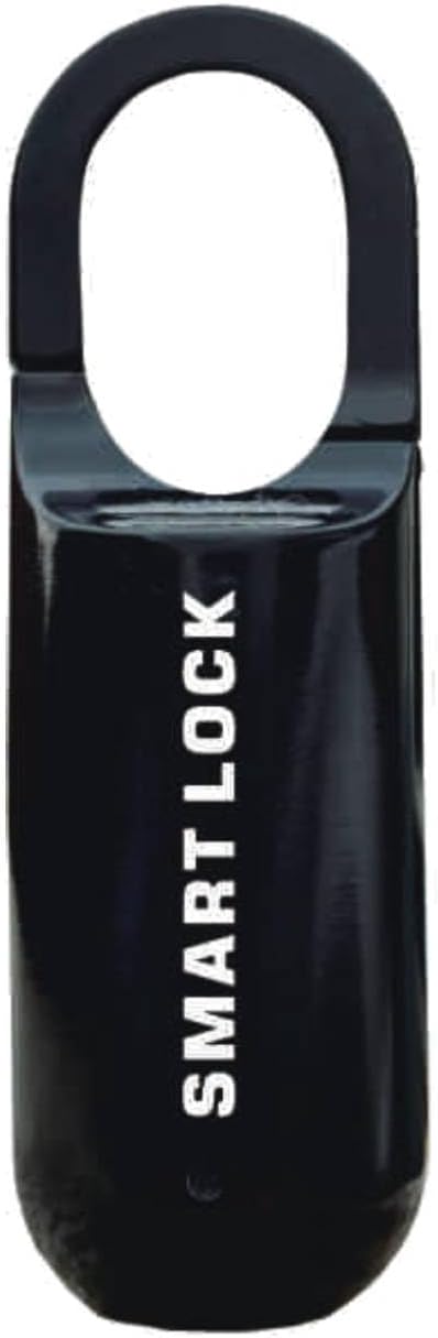 Fingerprint Padlock Smart Keyless Mini Fingerprint Backpack Padlock for Gym Lockers, Suitcases, Backpacks, Offices, Etc. (Black), Suoai-M01-1