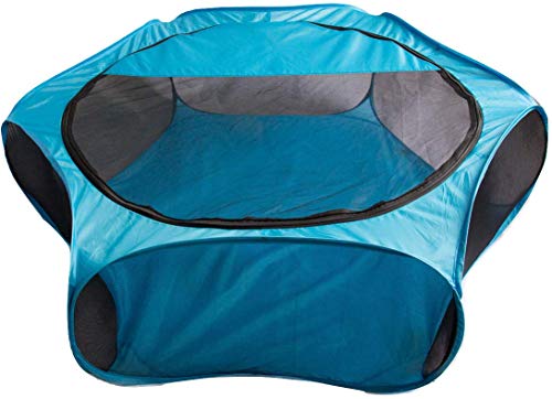Happy Pet Ideas Small Animal Playpen with Removable Zip Shade Cover Hamster Gerbil