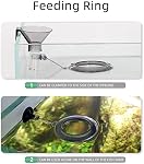 Boxtech Shrimp Ensemble de vaisselle d'alimentation, Kit de tube d'aquarium poisson avec anneau d'allaitement, Brosse de nettoyage pour réservoir de poisson