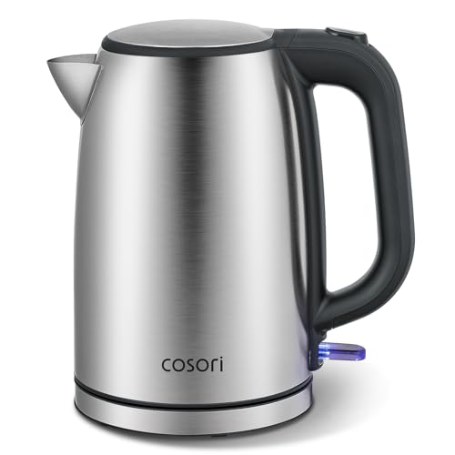 COSORI Electric Kettle, Plastic-Free Interior, 2 Lid Opening Angles, Easy to Clean, Automatic Shut...