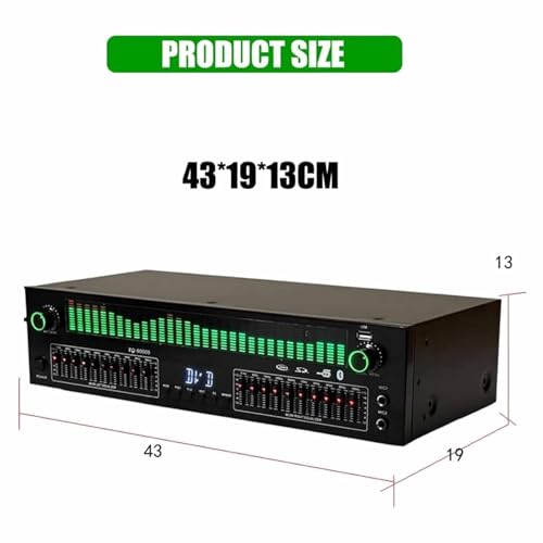 Égaliseur Stéréo 31 Bandes haute précision réduction du bruit et télécommande 12 modes