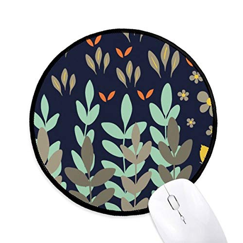 Alfombrilla de ratón redonda de flores para decorar tu oficina con estilo